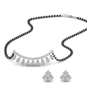 Peardrop-Diamond-Mangalsutra-Set